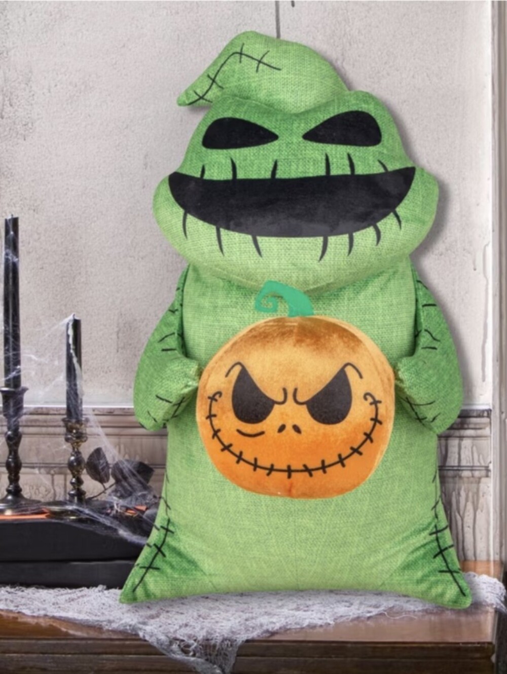 Disney Oogie Boogie Halloween Porch Door Greeter Indoor Outdoor Weighted Plush